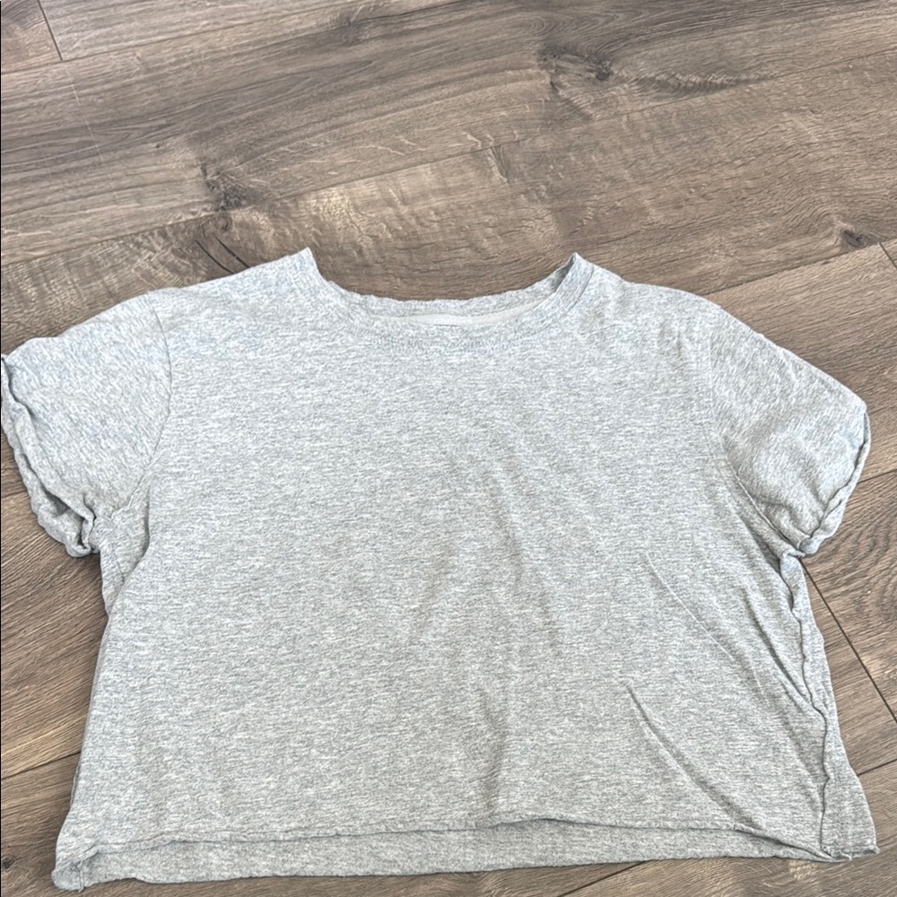 We The Free Grey Women's Casual Crop Top